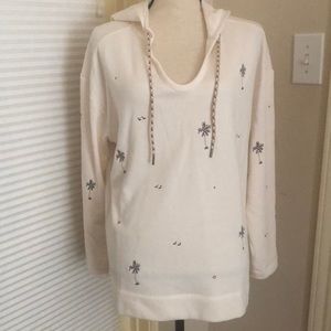 Lou & Grey Medium long sleeve Cream Woman Sweater, brand new with tags, 54% cott